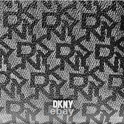 Sac fourre-tout / sac à main DKNY noir et gris. Sacs de designer par BagaholiX (A419)
