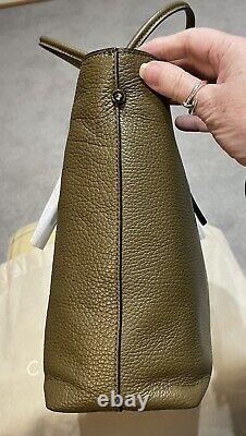 Sac fourre-tout/sac bandoulière en cuir d'olive italien de grande qualité, modèle Coccinelle - neuf