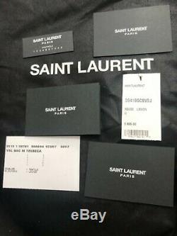Saint Laurent - Grand Sac Cabas En Cuir Bordeaux Avec Étiquettes