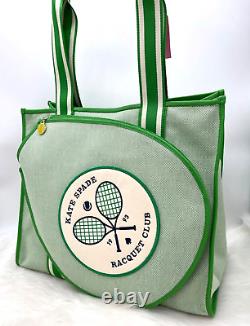 T.n.-o. Auth Kate Spade New York Courtside Tennis Grande Toile Sport Tote Bag -multi