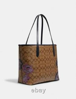 T.n.-o. Coach 5697 City Tote In Signature Canvas With Kaffe Fassett Print 378 $