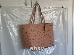 T.n.-o. Coach C8743 City Tote In Signature Canvas & Leather W Mystic Floral Print