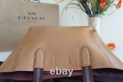 T.n.-o. Coach F58660 Pebble Leather Derby Tote Purse Bag Light Saddle 298 $