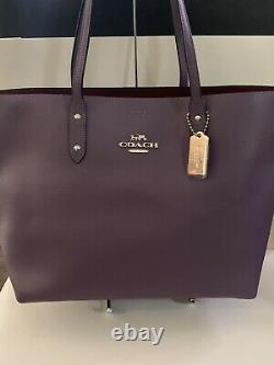 T.n.-o. Coach Town Tote Purse In Dusty Lavender Withsilver Hardware! 72673 398 $