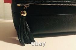 T.n.-o. Kate Spade Large Maria Sudport Ave Black Leather Handbag Crossbody Purse