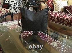 T.n.-o., Michael Kors Anita Mk Monogram Large Hobo/crossbody Handbag+wallet$516 Brown