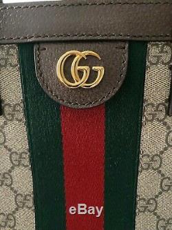 Tn-o Gucci Ophidia Grand Monogram Suprême Rouge Et Vert Sac Fourre
