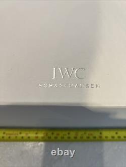 V Rare XL Grande Montre Blanche Iwc Case Box Magnétique Catch Complète Votre Ensemble