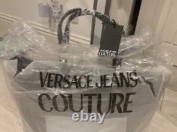 Versace Jeans Couture Sac À Épaule Noir/or Marque Nouveau Sans Tags Réversible