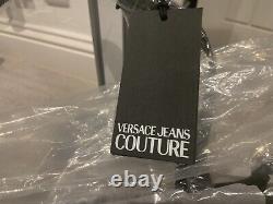 Versace Jeans Couture Sac À Épaule Noir/or Marque Nouveau Sans Tags Réversible
