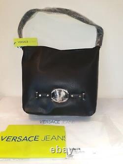 Versace Jeans Sac À Bandoulière Black Brand Nouveau Avec Des Étiquettes